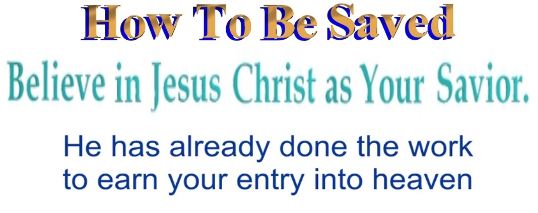 How To Be Saved text