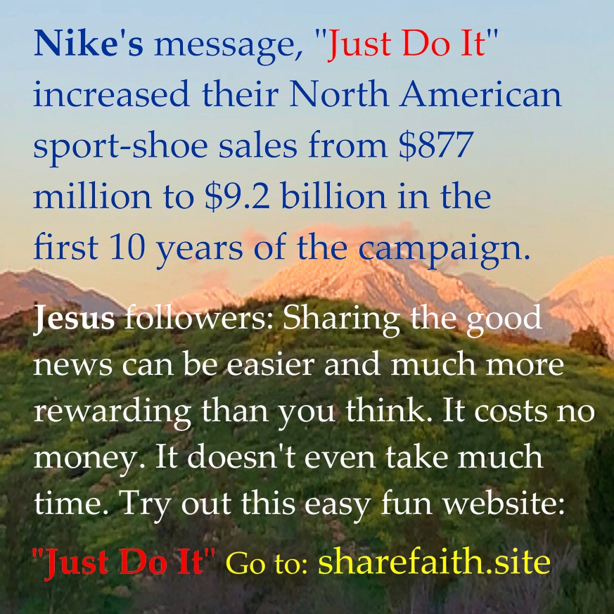 ShareFaith Just Do It Message