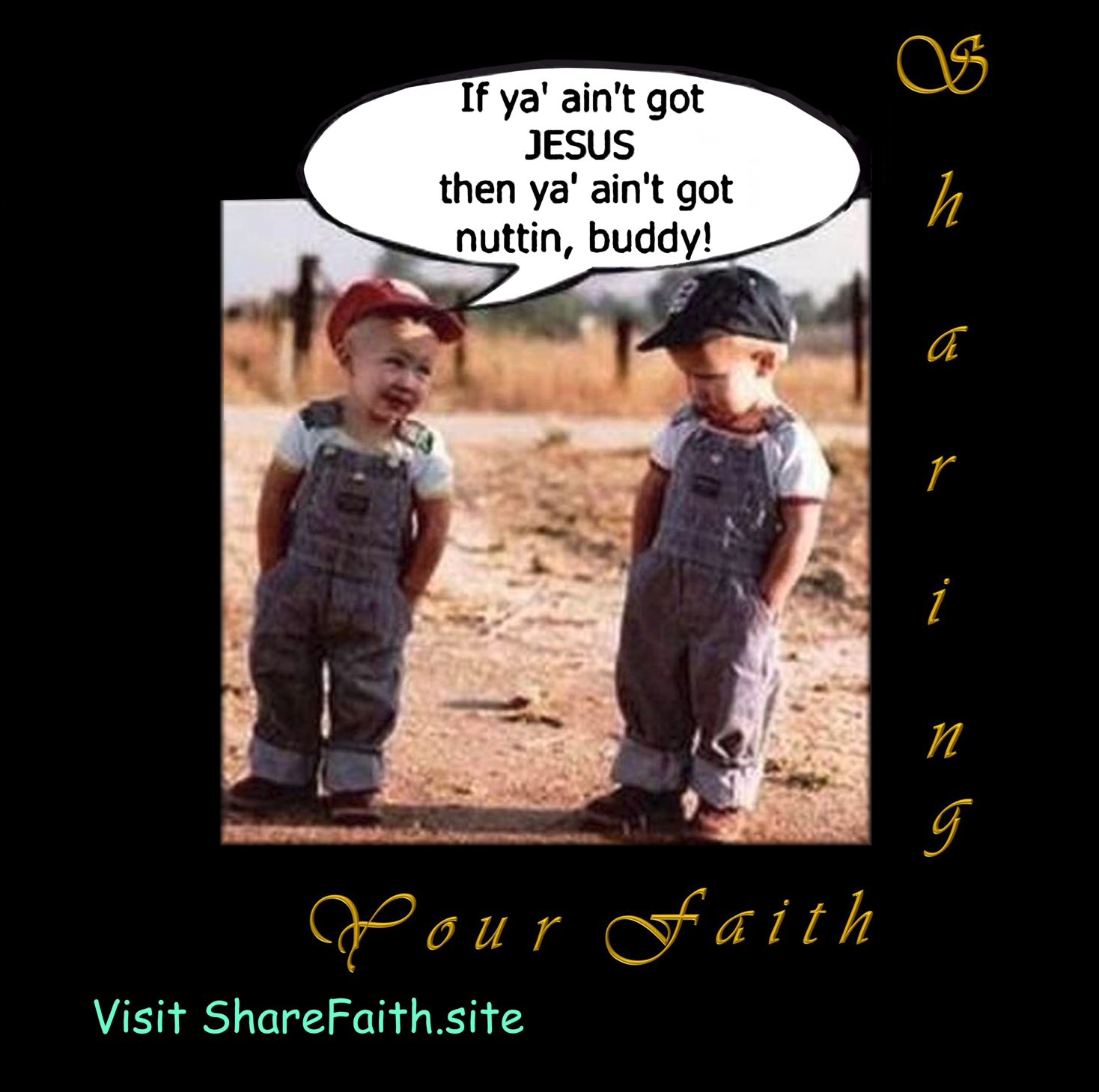 Share Faith Buddy 2 - Mustard Color Border